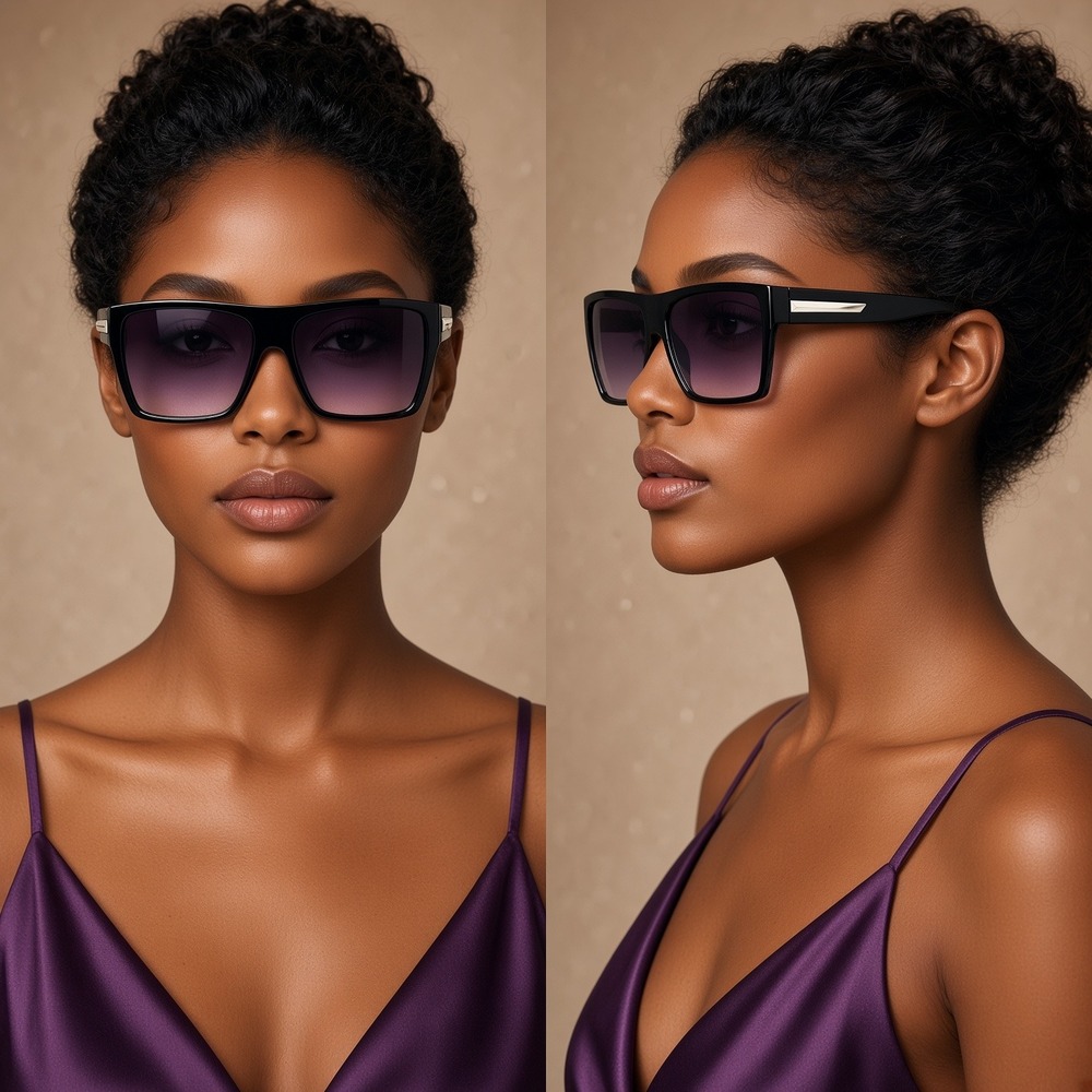 Sunglasses Rectangular‎ Sun Protection Driving Outside Wear Cover Fae Shield New